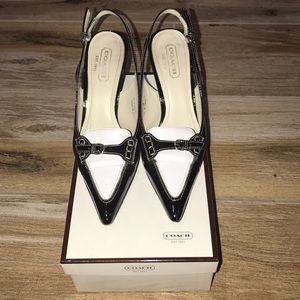 Coach Adrian Pat/Kid Leather Heel SZ 7